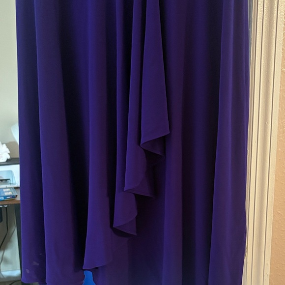 Kasper Royal Blue Maxi Dress with Rhinestone Accent - Picture 3 of 4